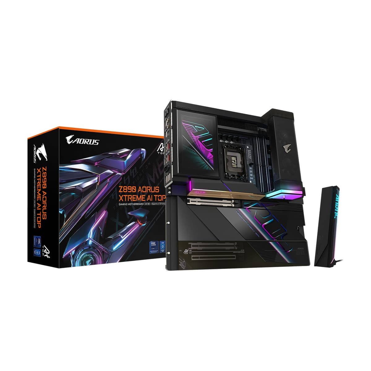 GIGABYTE Z890 AORUS Xtreme AI TOP Intel Core Ultra (Serie 2) LGA 1851 Placa madre E-ATX, DDR5,4x M.2, PCIe 5.0, Thunderbolt 5, Wi-Fi 7, LAN 10 GbE, EZ-Latch