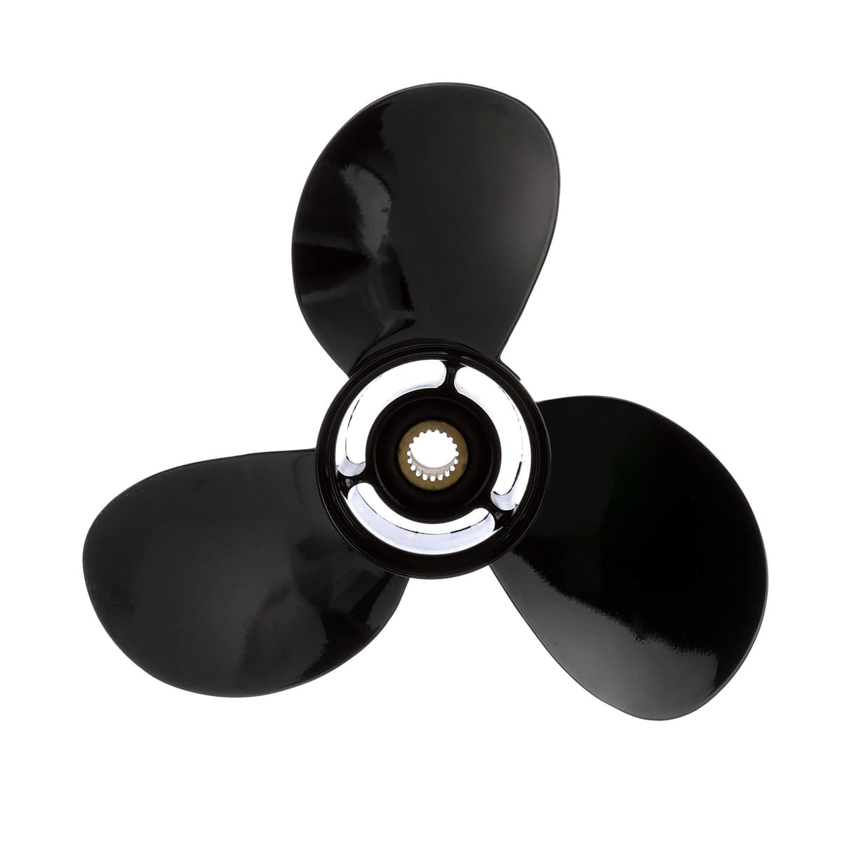 Quicksilver Black Diamond Bravo Two Propeller, 17.75" dia x 21" pitch, Left Hand QA1947R