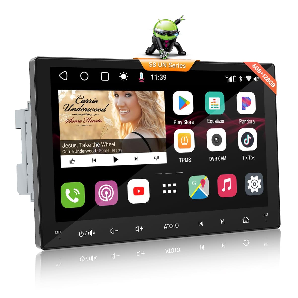 ATOTO S8 Ultra 9" QLED Double Din Estéreo para auto Android 6GB+128GB con 4G LTE