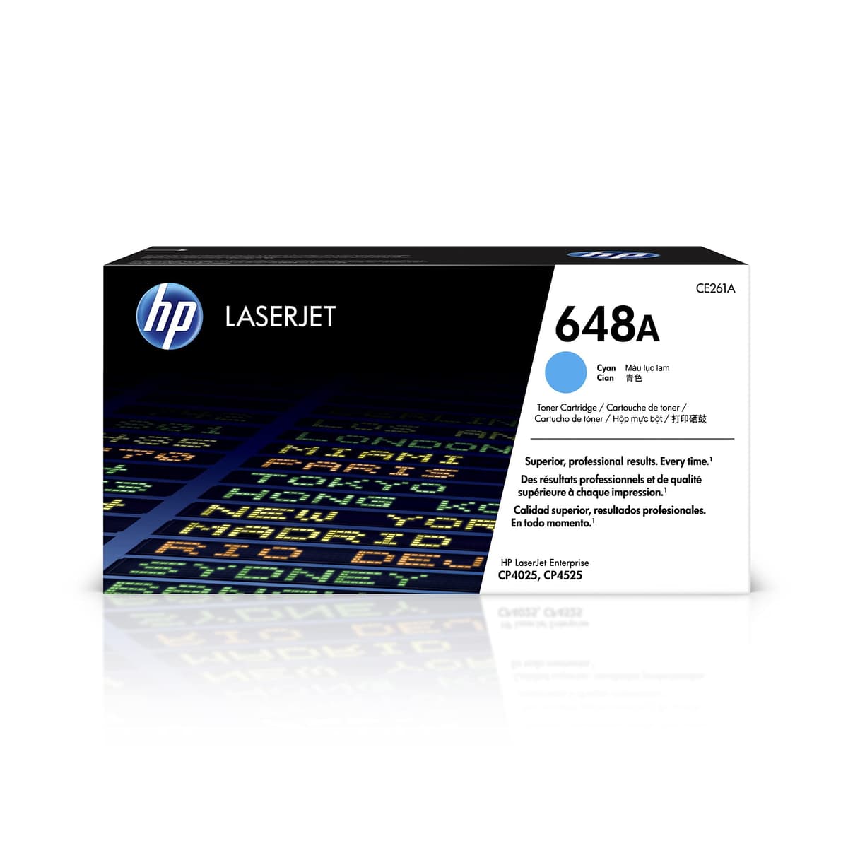 HP 648A Cartucho de tóner cian CE261A para Color LaserJet Enterprise CP4025/CP4525 HP LaserJet CE261A Cyan Print Cartridge
