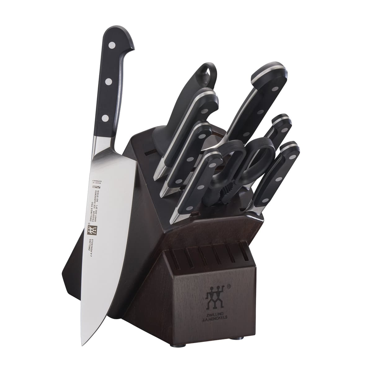 ZWILLING Pro Set de Cuchillos 10 piezas con Bloque - Rustic White 38433-210