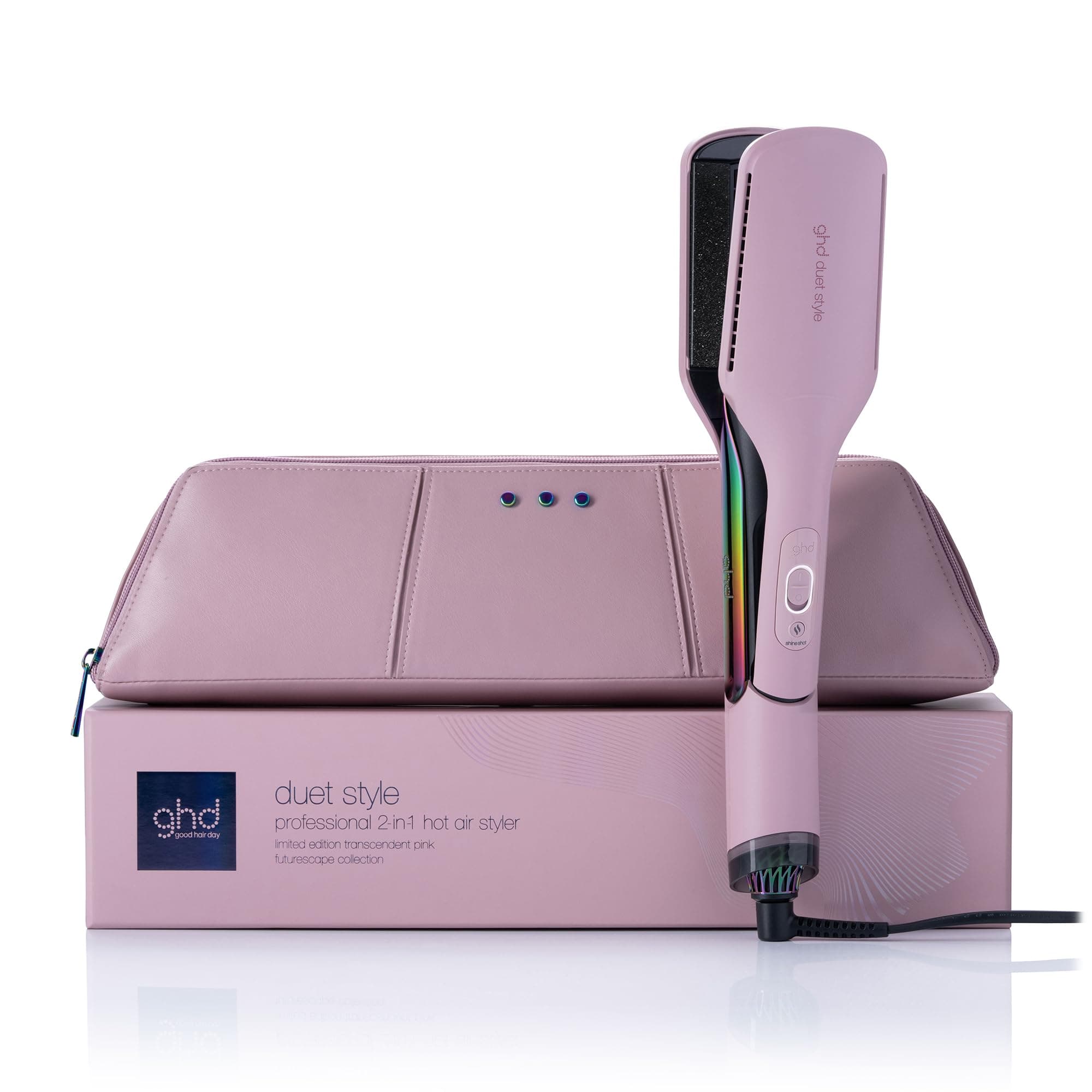 ghd Duet Style 2 en 1: plancha + secador de aire caliente edición limitada Transcendent Pink ghd Futurescape collection