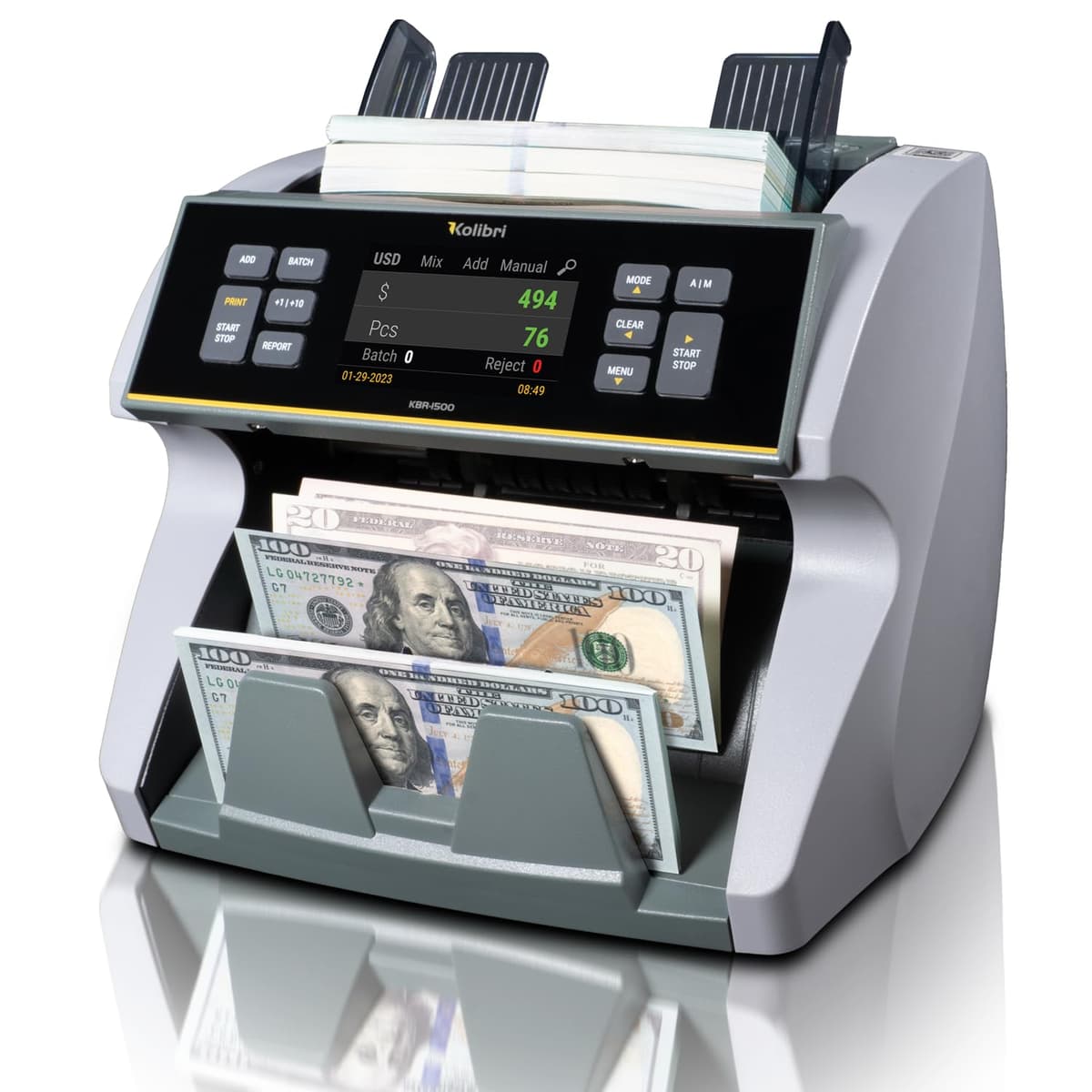 KOLIBRI KBR-1500 V2 - Contadora y clasificadora de billetes con detección de falsificaciones Kolibri-KKR-Parent