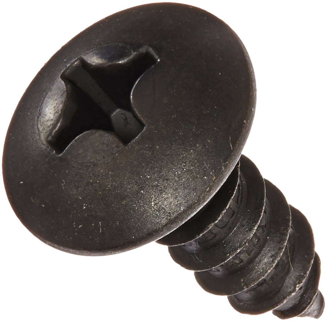 Small Parts 1412APTB Steel Sheet Metal Screw, Black Oxide Finish, Truss Head, Phillips Drive, Type A, #14-10, 3/4" (Pack of 50)