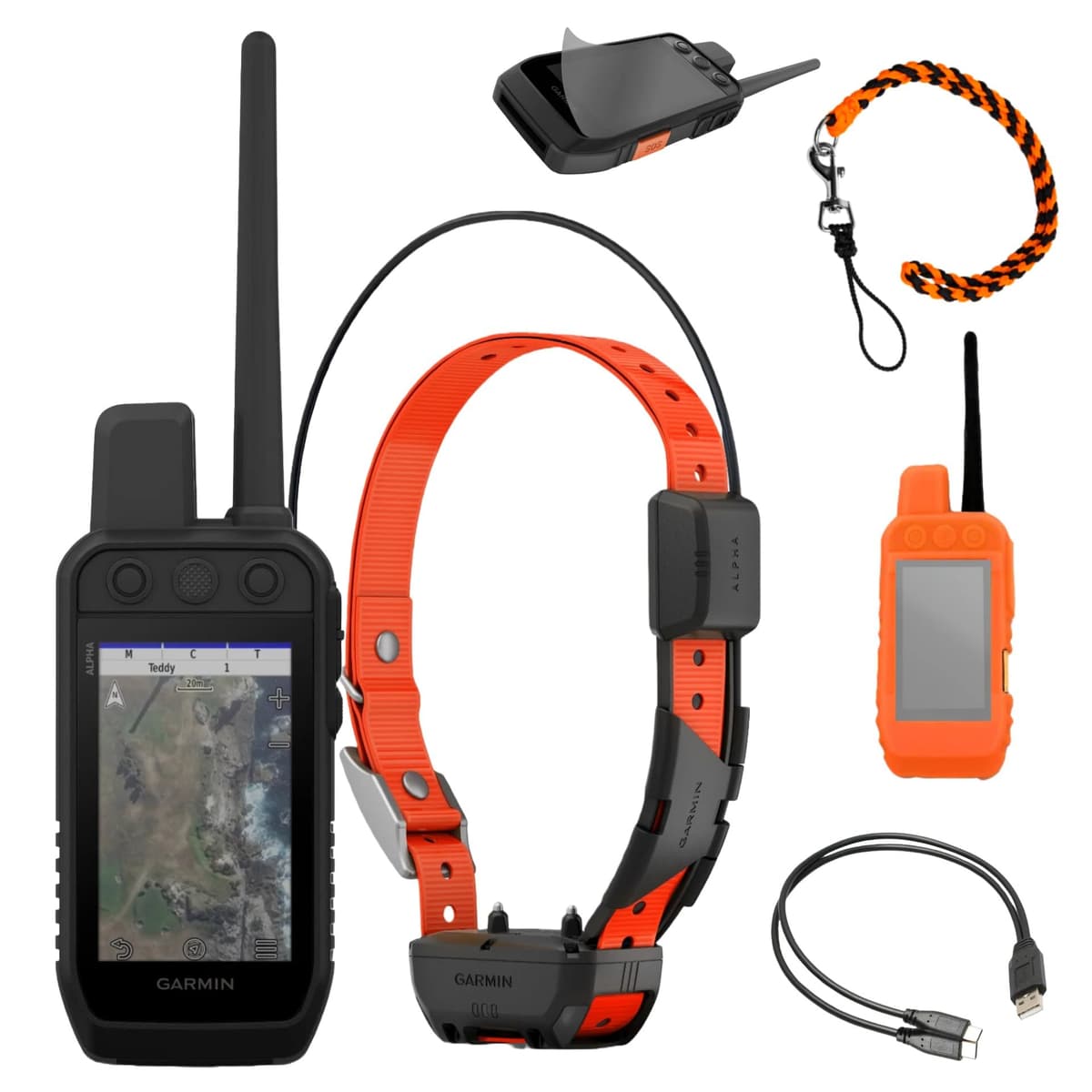 Garmin Alpha 200 con collar TT25 - Bundle Conkey's: GPS táctil para caza y collar de rastreo