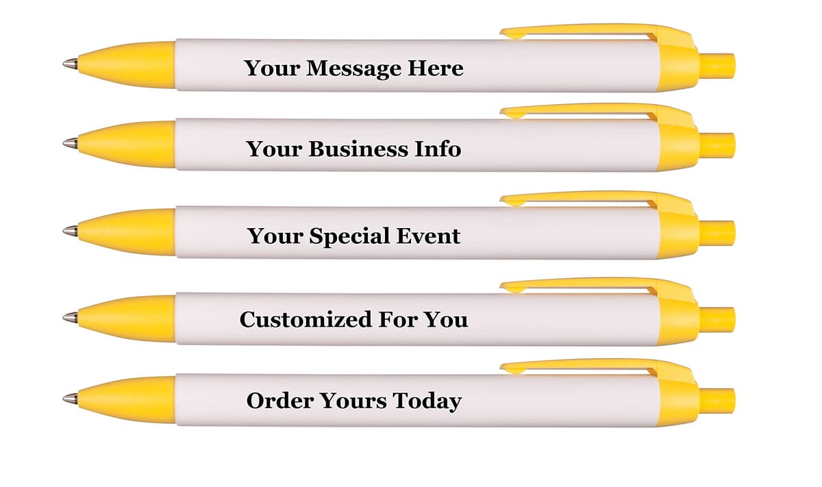 RevMark Personalized Widebody Ballpoint Pen - Pack XL Amarillo (1000 unidades) 25 Widebody