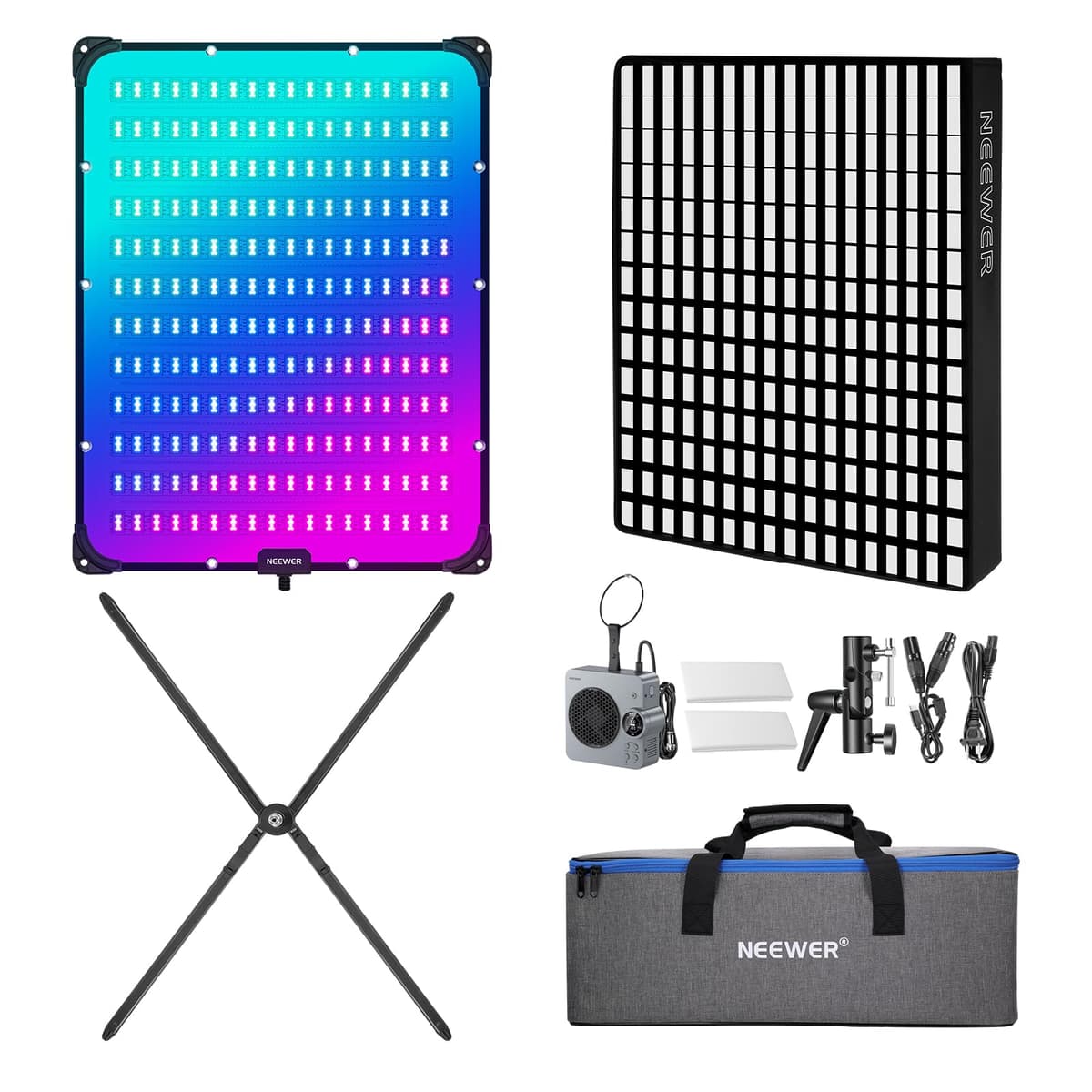 NEEWER AF200C Panel LED Flexible 200W RGB, 28.9"x22.8" con Softbox, APP/DMX, 2500-10000K, CRI95+ 10106509