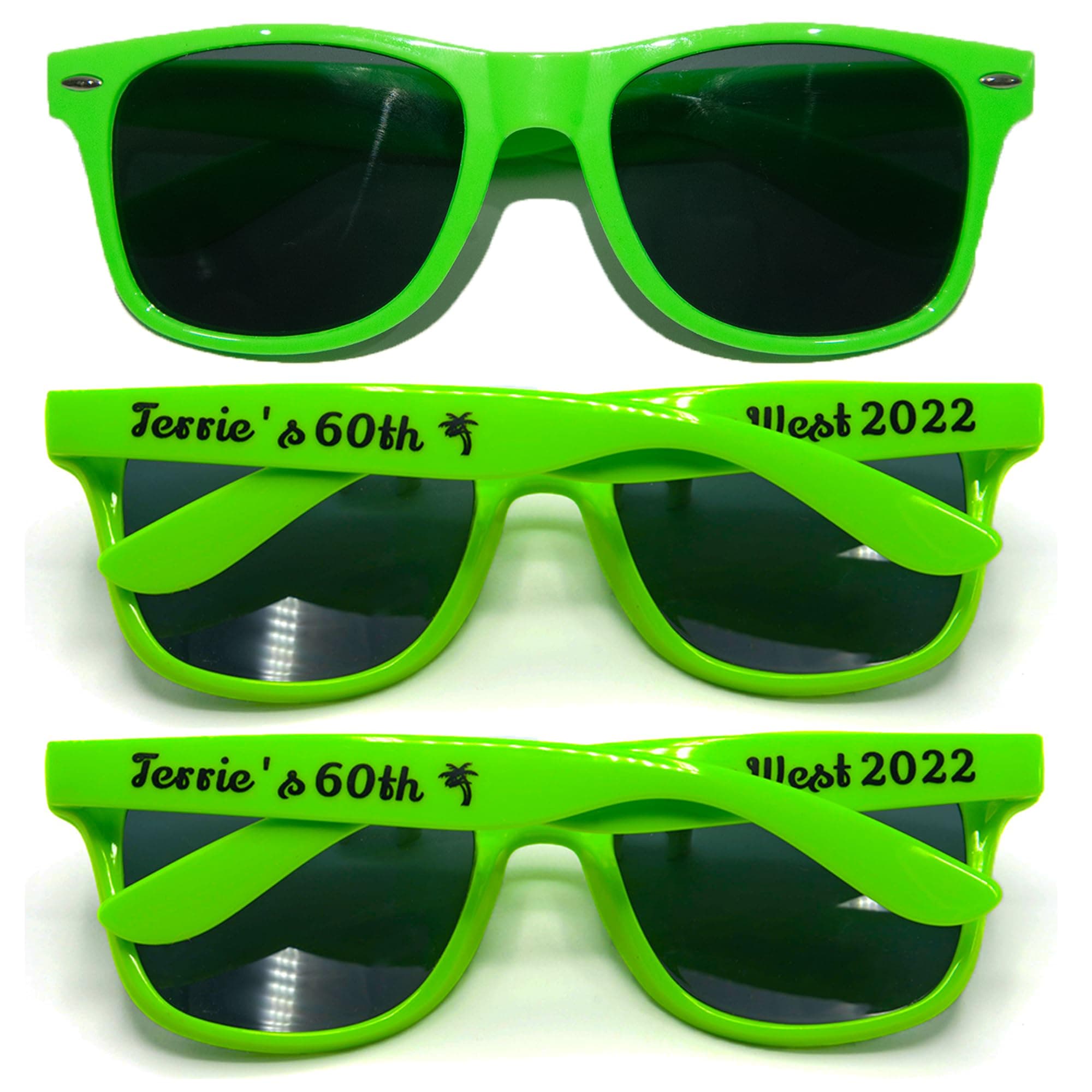 GZLDGIFTS 350PC gafas de sol personalizables para eventos al por mayor (Green)