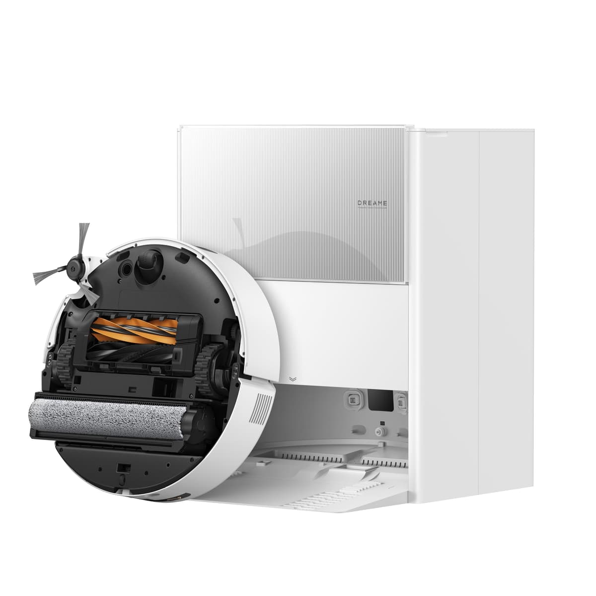 DREAME Aqua10 Ultra Robot Aspirador y Fregador con Rodillo & Succión de 30, 000Pa, Base Autolimpiante y Fregona Extensible, Lava y Seca con Calor, Protección de Alfombras, Cámara AI y Evitación LiDAR, Control por Voz RLH71DE