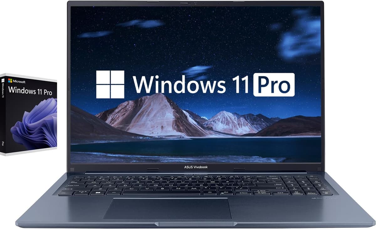 ASUS VivoBook 16X 16/24 GB RAM 1 TB SSD, Windows 11 Pro, AMD Ryzen 7 5800HS de 8 núcleos, pantalla WUXGA IPS antirreflejo, obturador de privacidad para cámara, HDMI, USB-C, azul
