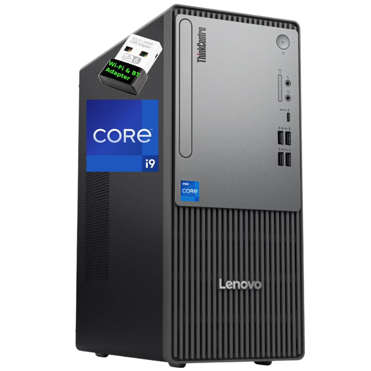 Lenovo ThinkCentre Neo 50T Gen 5 Torre, Intel Core i9-12900K, 64GB RAM, 2TB NVMe, Win 11 Pro