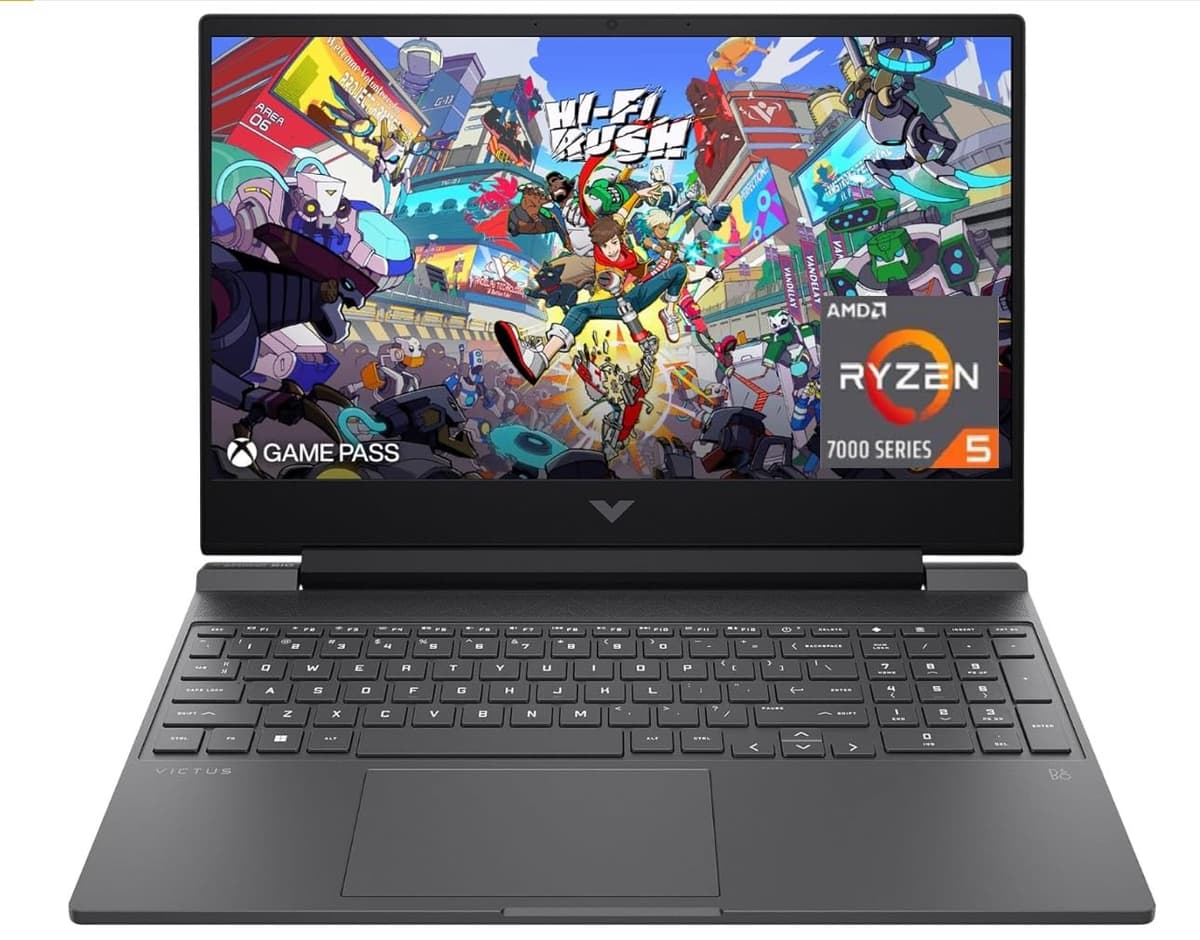 HP Victus 15.6" 144Hz FHD Gaming Laptop Ryzen 5 7535HS 64GB 2TB RX 6550M 9Z0K6UA#ABA