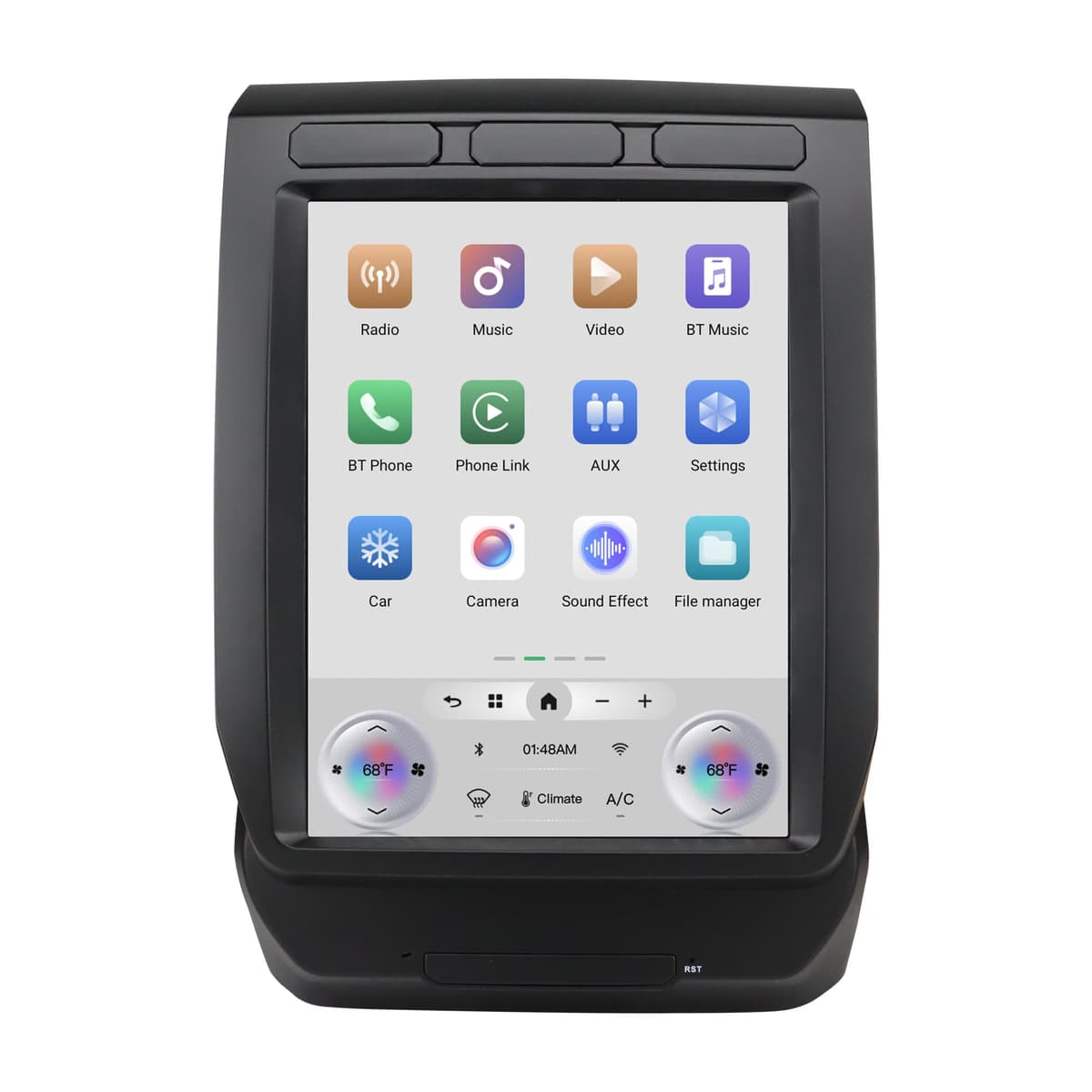 Citreal Estéreo para Ford F150 2015-2020, F250/F350/F450 2017-2020 Radio Android 9.0 3+32GB Estilo T con CarPlay inalámbrico y Android Auto AM/FM Bluetooth T-Style Lite