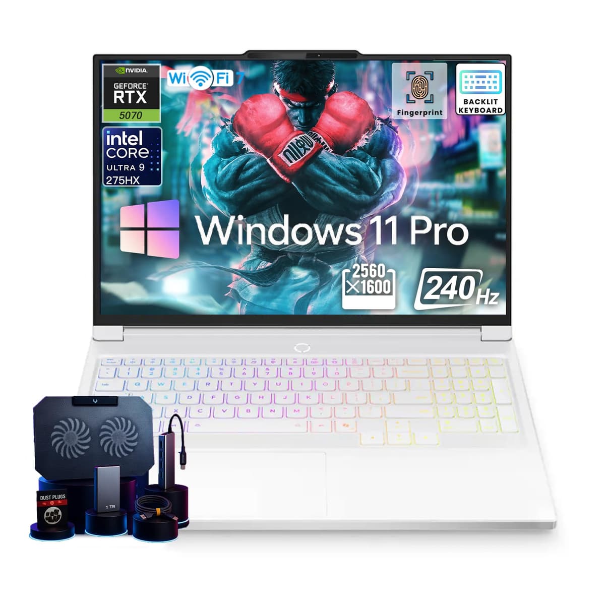 Lenovo Legion 7i Laptop para Gaming • GeForce RTX 5070 Dedicada • Pantalla 16” 2.5K 240Hz • Intel U9-275HX • Teclado Retroiluminado • Reconocimiento Facial • Windows 11 Pro • Accesorios • Wi-Fi 7 • 64GB DDR5 + 2TB SSD