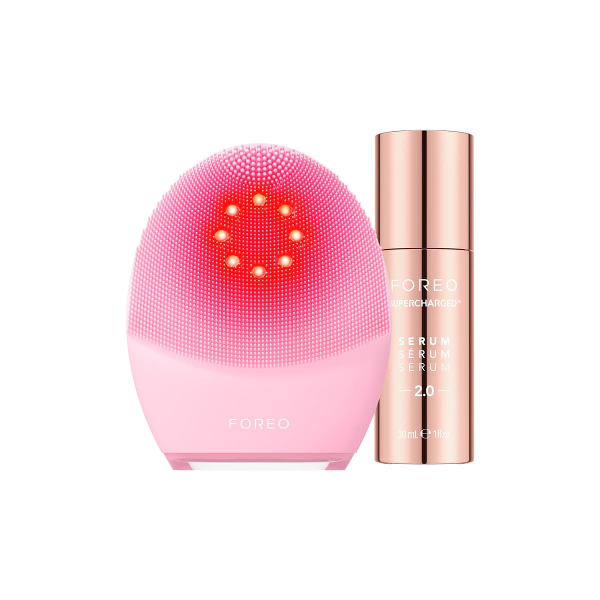 FOREO Fresh & Lifted Bundle Luna 4 Plus + Supercharged SERUM 2.0 F2600
