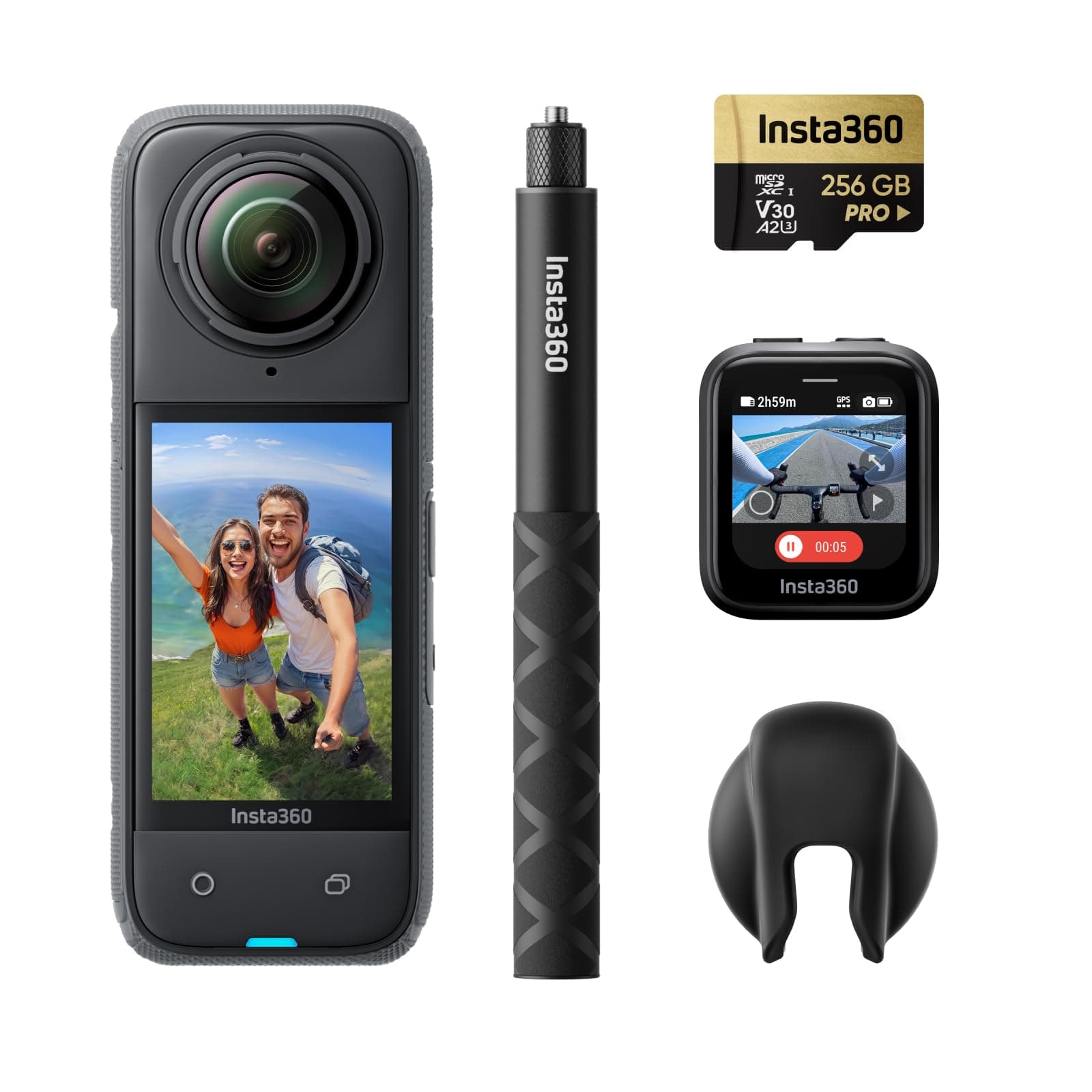 Insta360 X4 GPS Bundle - Cámara 360 8K con GPS y Accesorios CINSABMA-GPS