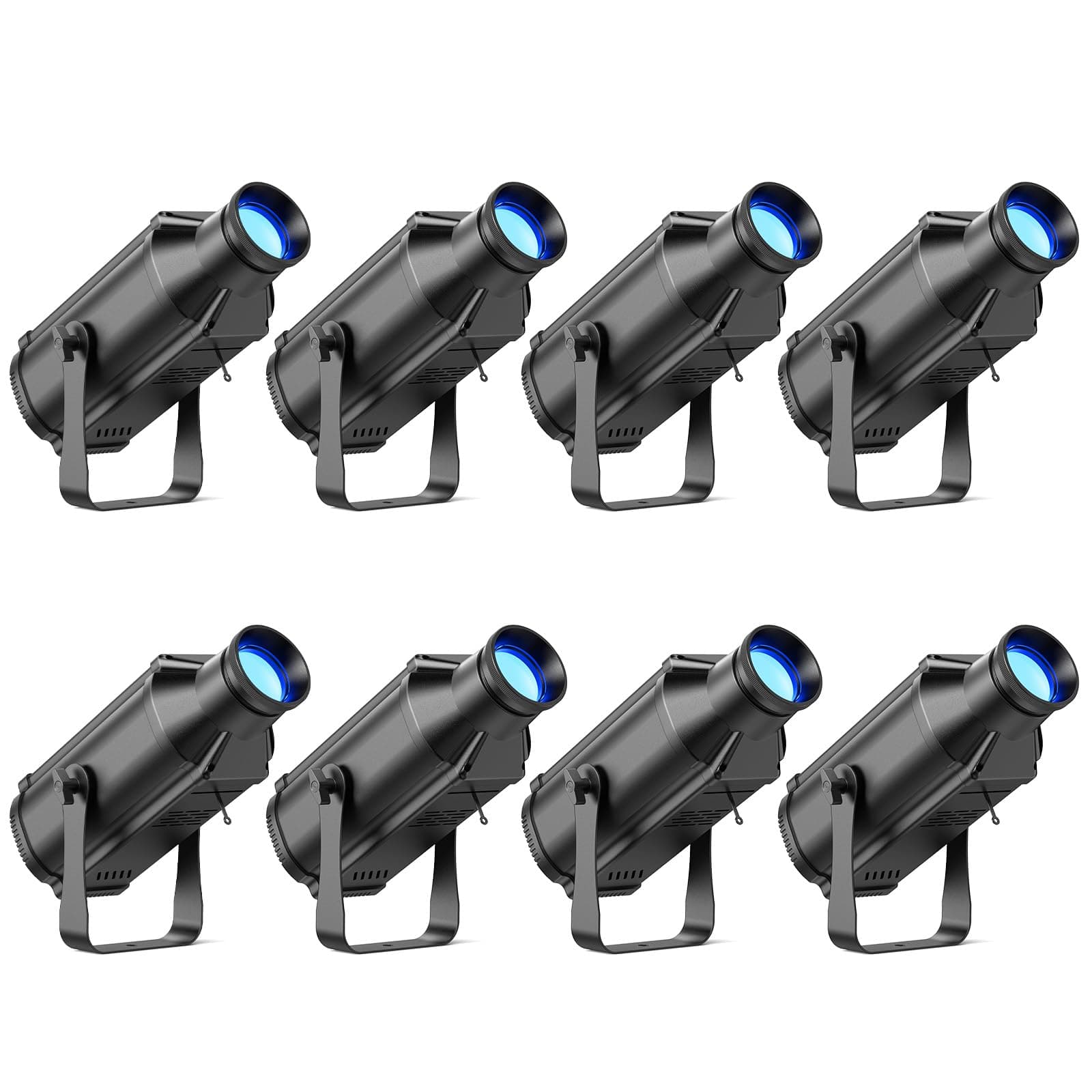 Fancybling Mini LEKO Profile 150W RGB COB Spotlights, 8 Pack CYH-ZQ07053X8US-GYY