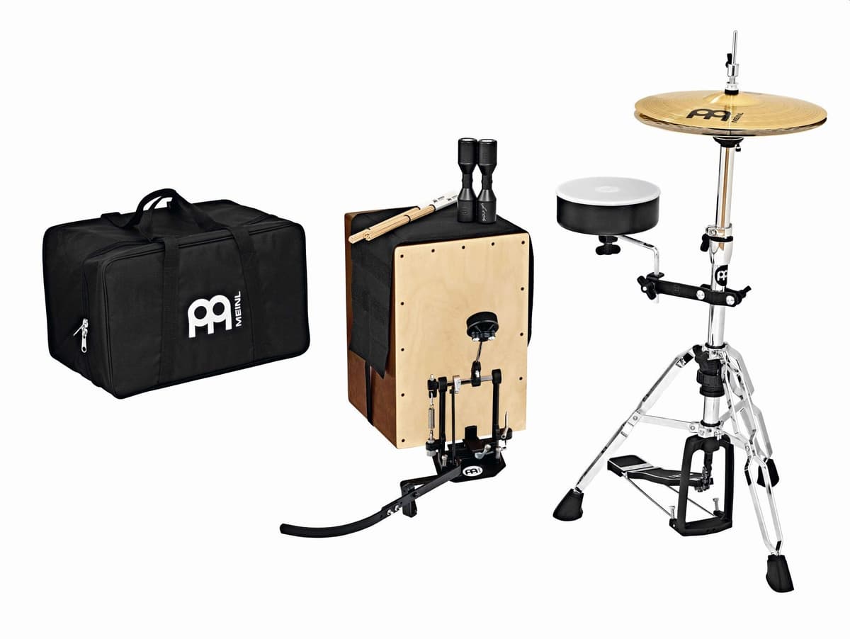 Meinl Percussion Kit de cajón percusión para música acústica de bajo volumen con accesorios CAJ-DRUMSET-3