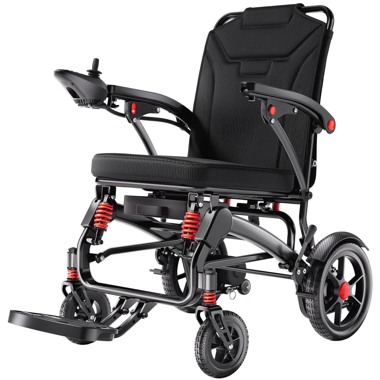 Serianie 39LB Silla de ruedas eléctrica plegable, 20 Miles, portátil