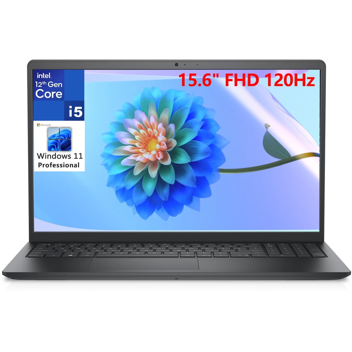 Dell Vostro 15 15.6" FHD 120Hz Laptop Empresarial, Intel 12.ª Gen 10 núcleos i5-1235U (Mejor que i7-1195G7), 32GB RAM DDR4, 1TB SSD PCIe, WiFi 802.11ac, Bluetooth, Negro Carbón, Windows 11 Pro V3520