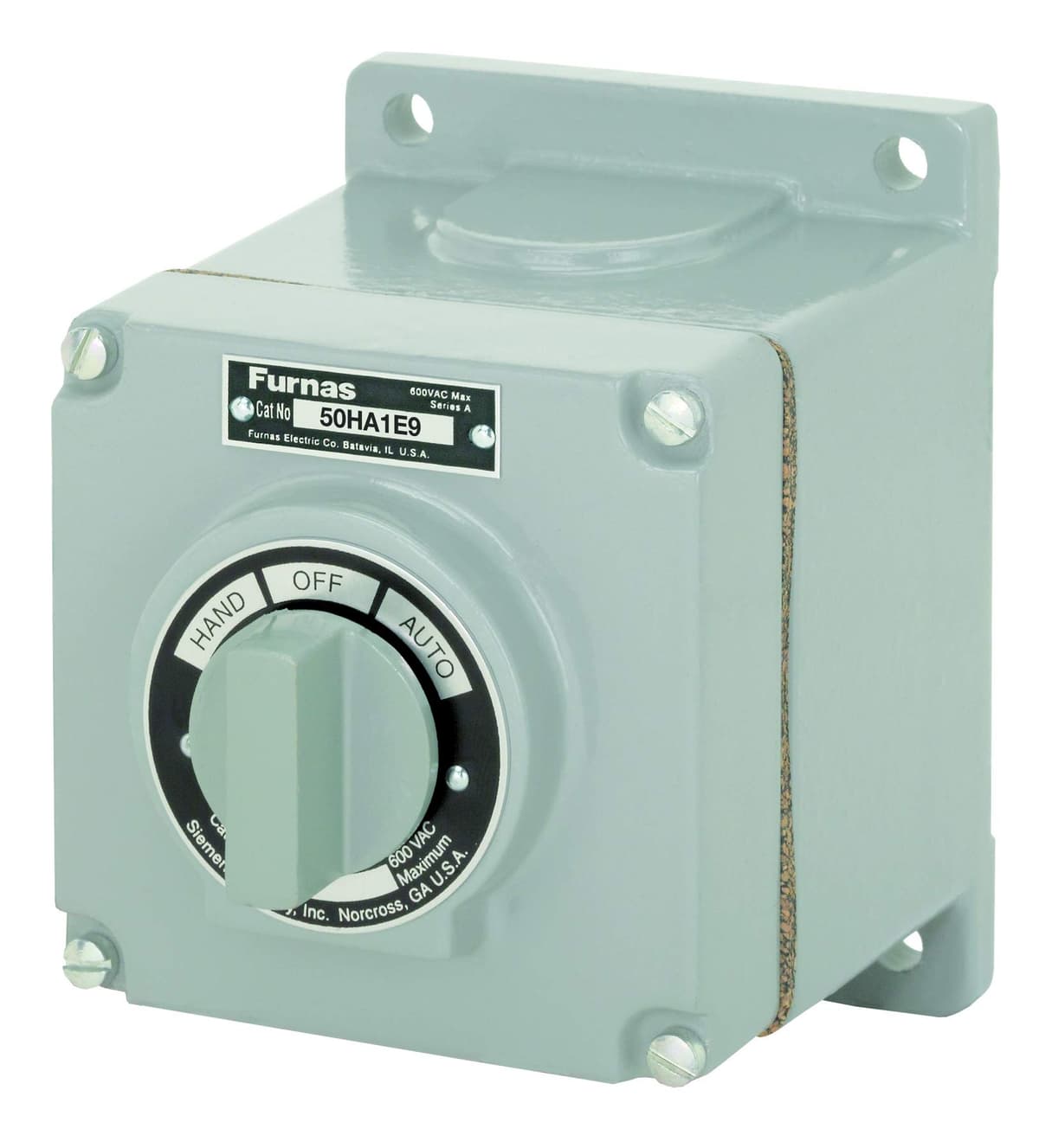 Siemens 50HA1E9 Selector Switch Control Station, Hand-Off-Auto