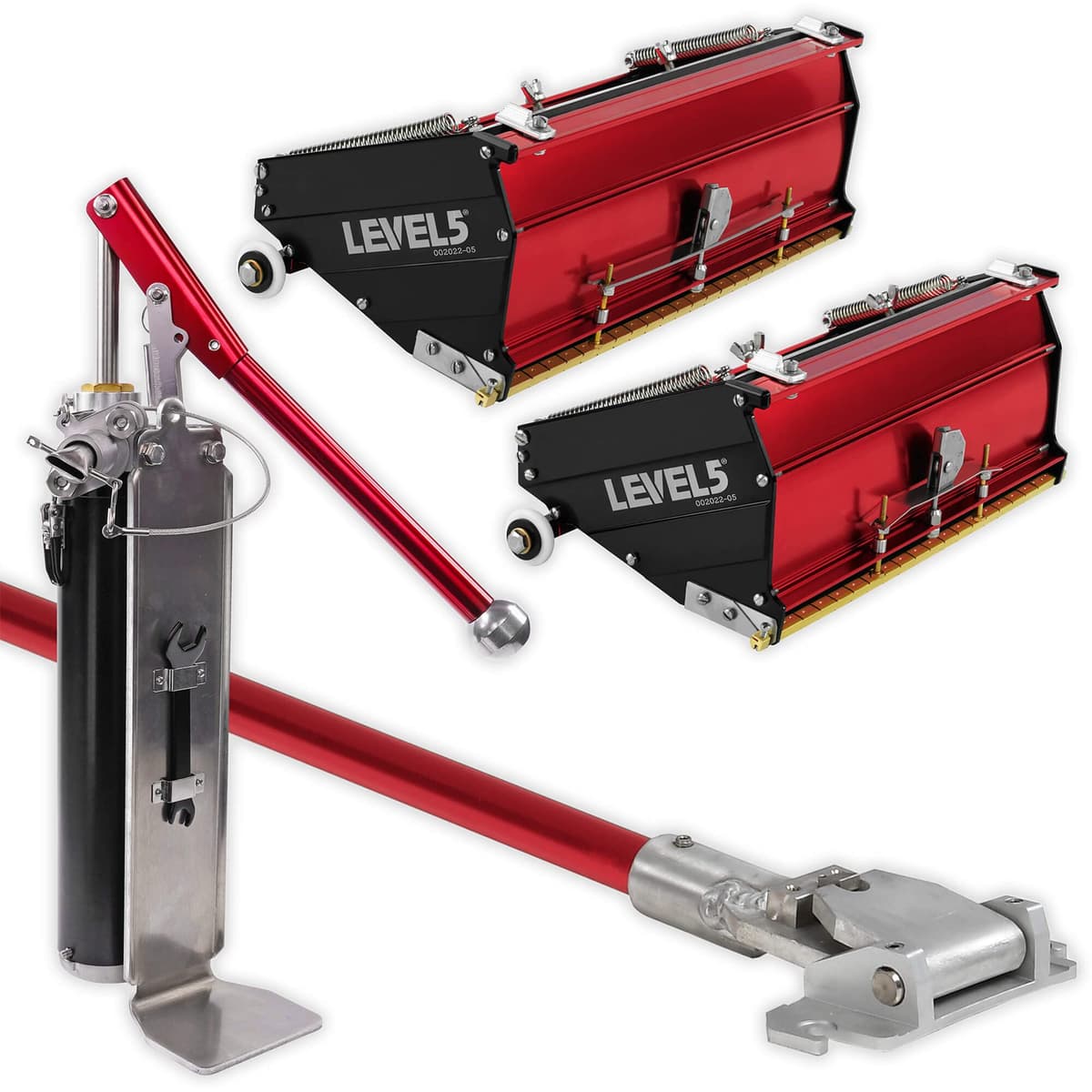 LEVEL5 Combo Flat Box MEGA - cajas planas 10"/12" con bomba y rellenador (4-628)