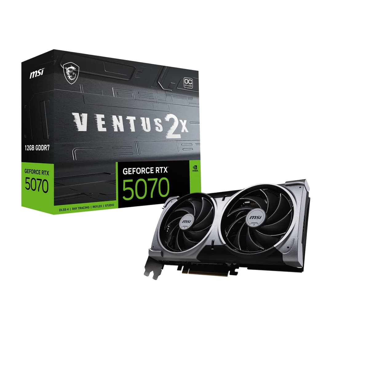 MSI GeForce RTX 5070 12G Ventus 2X OC V532-003R