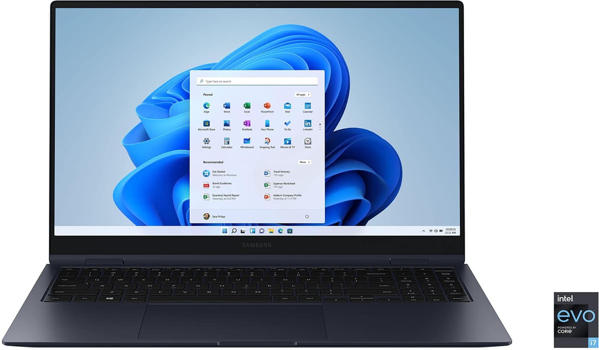 Samsung Galaxy Book Pro 360 15.6" Touch, i7-1165G7, 1TB, 16GB, Mystic Navy NP950QDB-KB3US