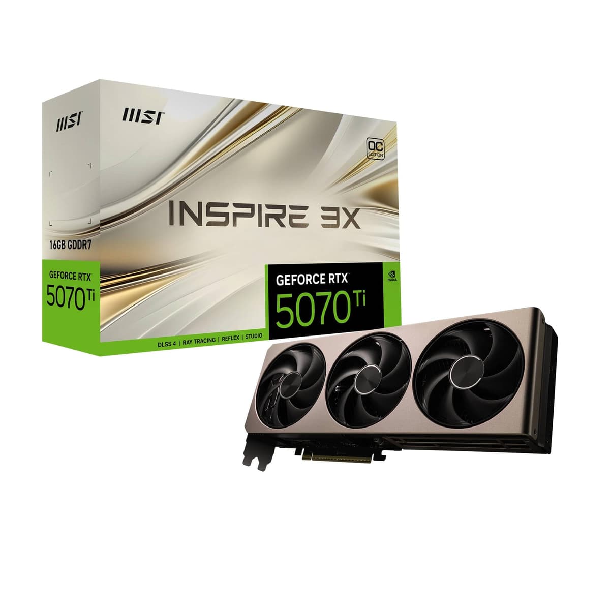 MSI GeForce RTX 5070 Ti 16G Inspire 3X OC V531-245R