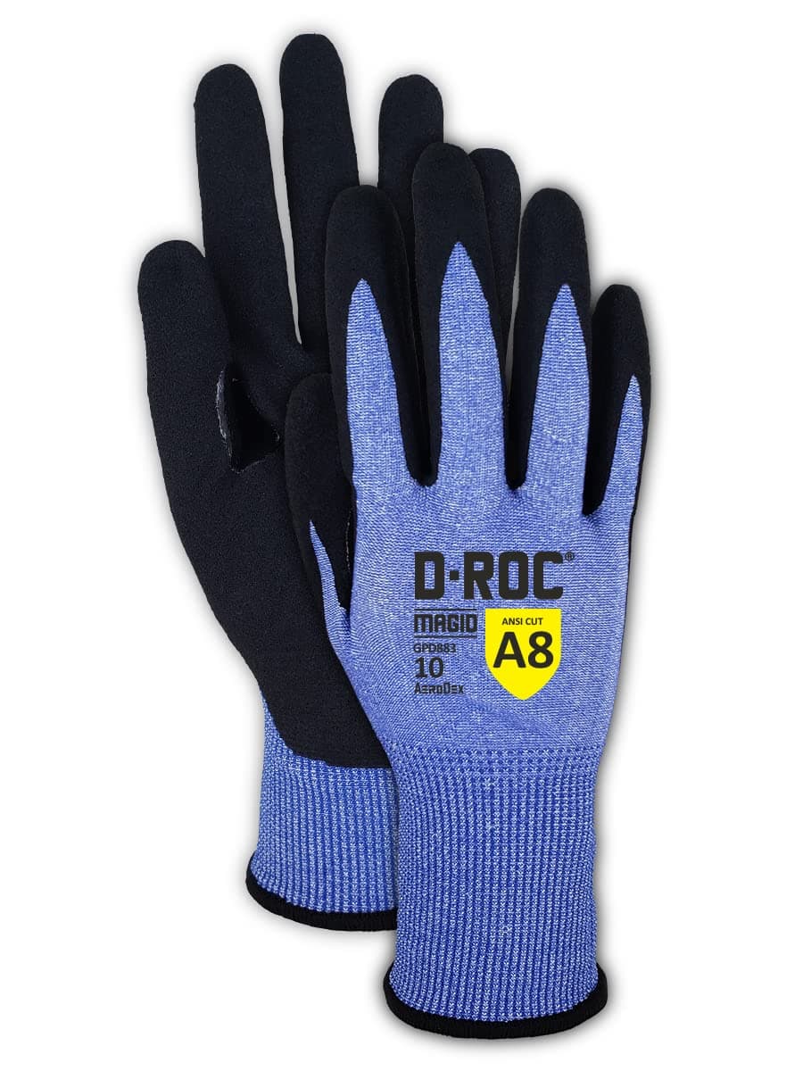 MAGID D-ROC GPD883 AeroDex Guante VersaTek A8, 72 pares, Talla 9/Large GPD8839