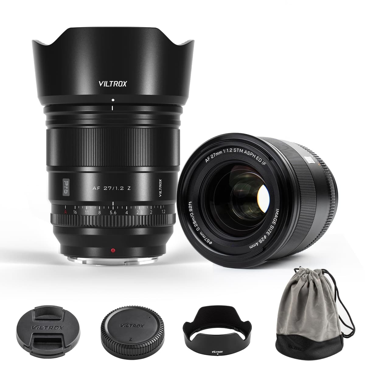 Viltrox AF 27 mm F1.2 Pro Z APS-C para montura Nikon Z, alta calidad de imagen, resistente al clima, gran angular, negro AF 27MM F1.2 Z 240226