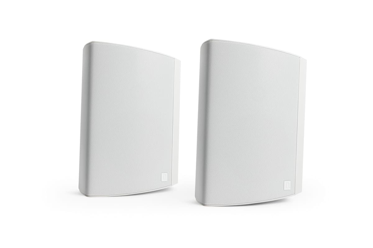 Definitive Technology Dymension AW-650 Altavoz Exterior (Blanco, Par), Bipolar de Superficie, Woofer de 6.5", Tweeter de 1", Radiador Pasivo de Graves 5"x10", Altavoces Exteriores Cableados Resistentes al Clima IP66