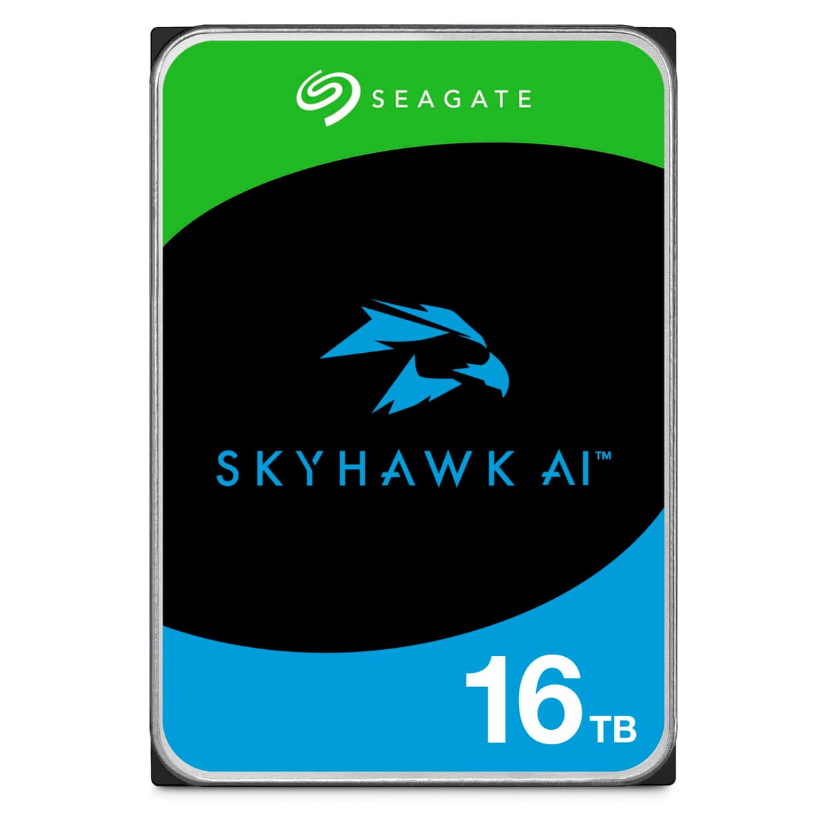 Seagate SkyHawk AI 16TB Disco Duro Interno para Video HDD - 3.5 pulgadas SATA 6 Gb/s 512 MB de caché para DVR NVR Sistemas de Cámaras de Seguridad con Gestión de Salud del Disco y Servicios de Rescate Internos (ST16000VE004)
