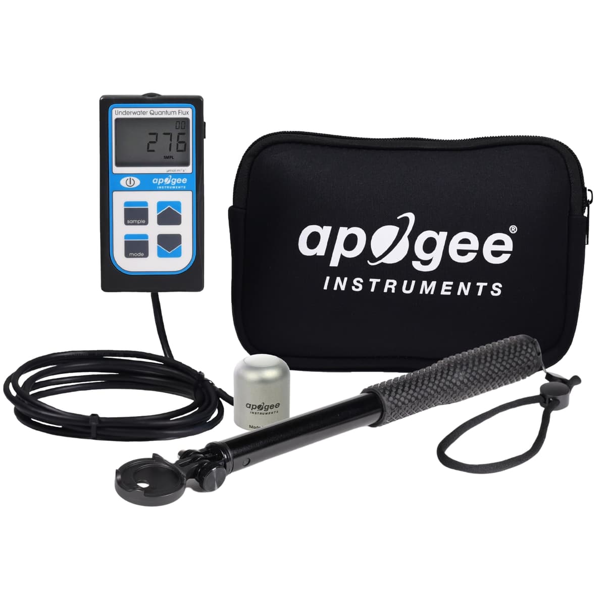 Apogee MQ-650 Bundle - Medidor Quantum ePAR para Acuarios con AM-330 Sensor Sumergible y Funda Neoprene
