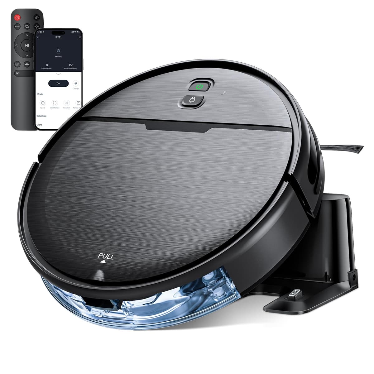 iMartine Robot aspirador y mopa 2 en 1 con WiFi y tanque de agua