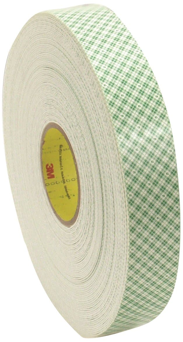 3M Double Coated Urethane Foam Tape 4016, Off-White, 1 in x 36 yd, 62 mil (9 rollos) 50021200064550