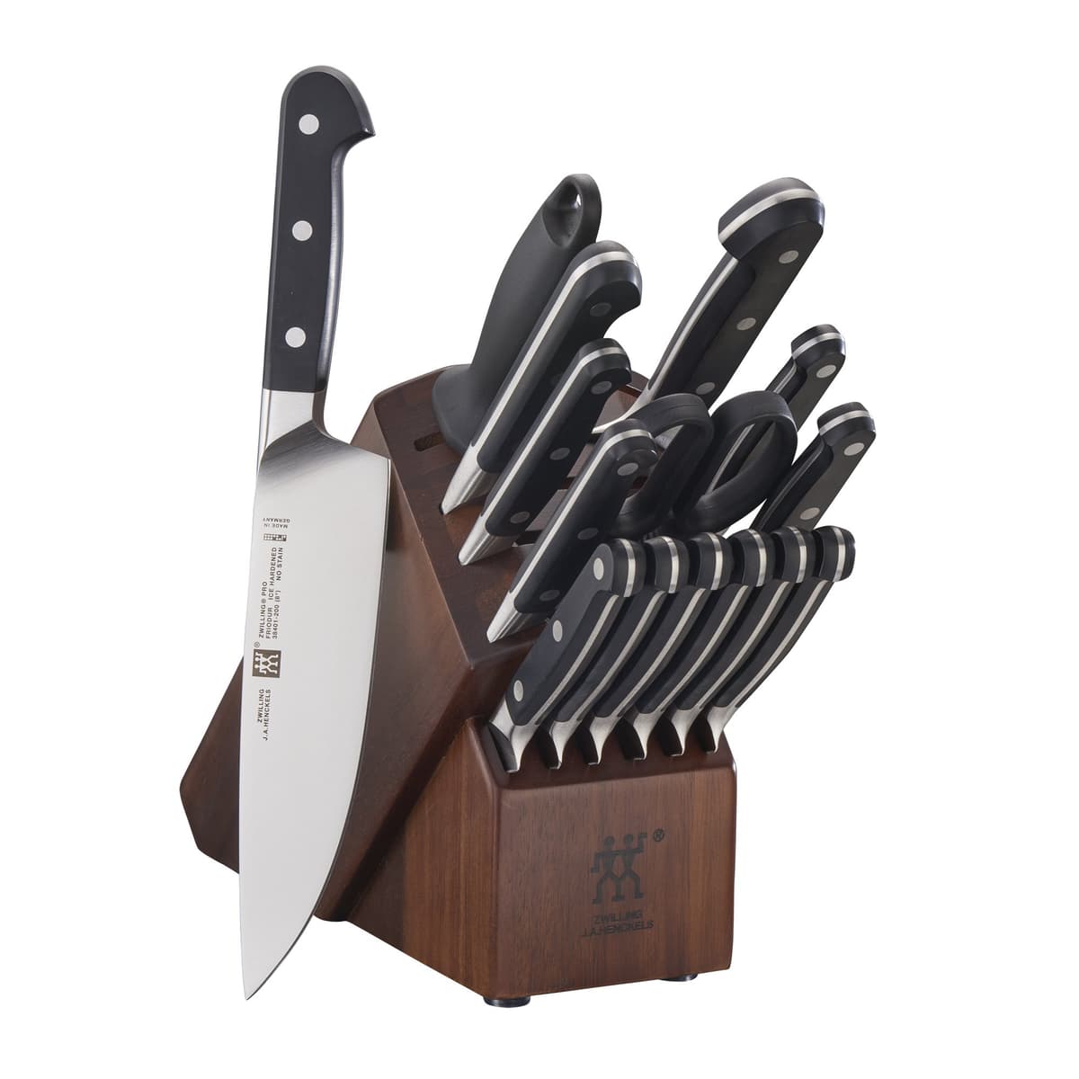 ZWILLING Pro Set de Cuchillos 16 piezas con Bloque - Acacia 38433-416