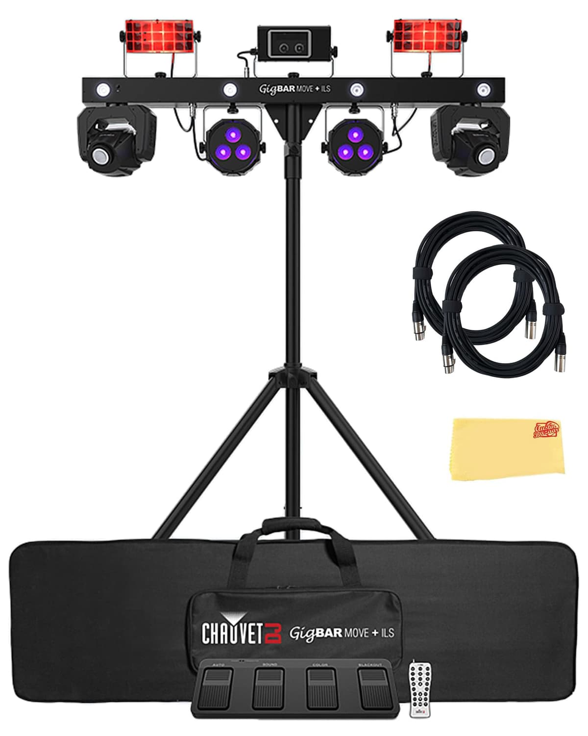 CHAUVET DJ GigBAR Move + ILS 5-en-1 Sistema de Iluminación con 2 Cabezas Móviles y Accesorios AUS-GIGBARMOVEPLUSILS-COMBO-STD-1