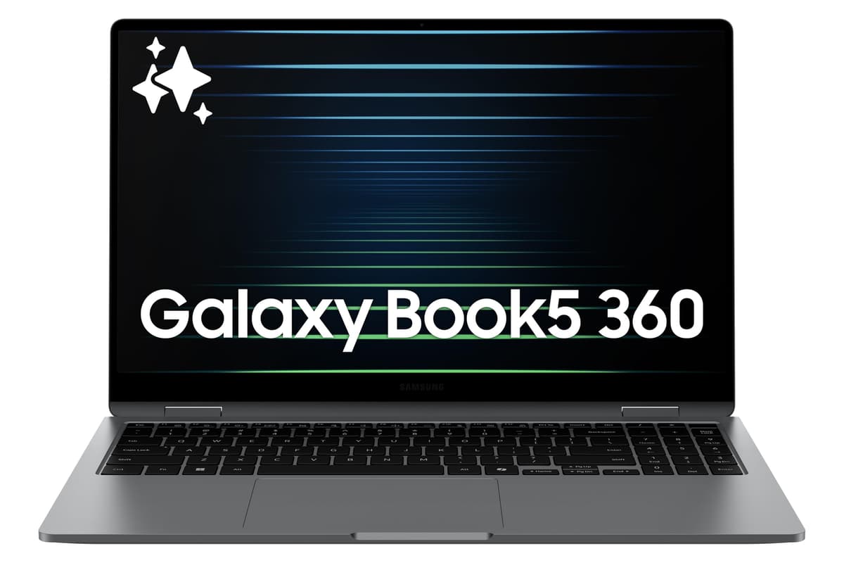 Samsung Galaxy Book5 360 15.6" - Copilot AI, FHD AMOLED Táctil, 16GB / 512GB, NP750QHA-KA1US