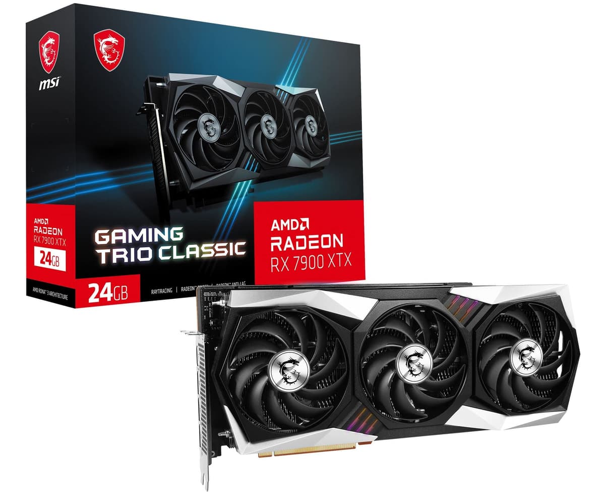 MSI Radeon RX 7900 XTX Gaming Trio Classic 24G - 24GB GDDR6,384-bit