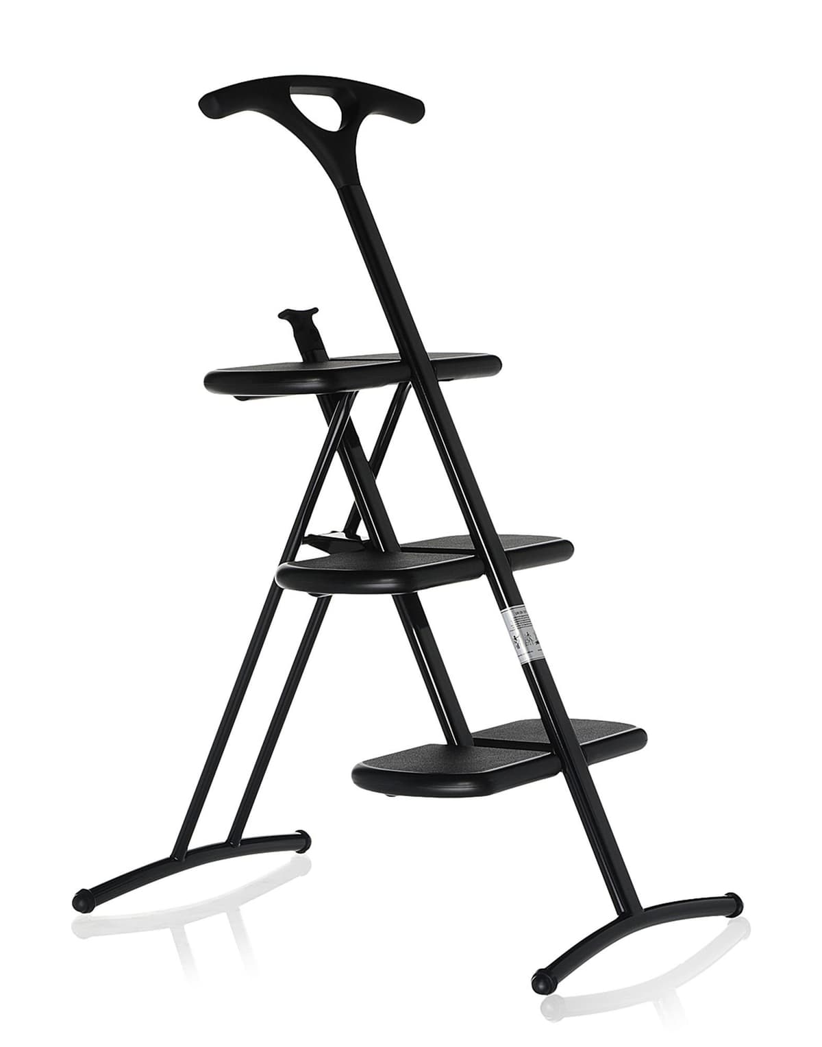 Escalera plegable Kartell 7000/48 Tiramisu por Andries Van Onck, metalizado mate gris oscuro 0700048