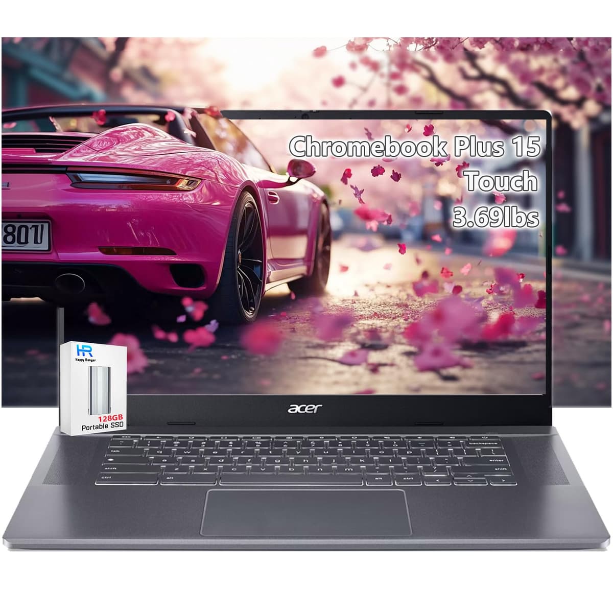 Acer Chromebook Plus 515 con pantalla táctil - 15" FHD táctil - Intel Core i3-1305U - 8GB RAM - 384GB SSD - Chromebook para juegos Google AI Pro - 2TB de almacenamiento - Estudiantes Escuela 2025