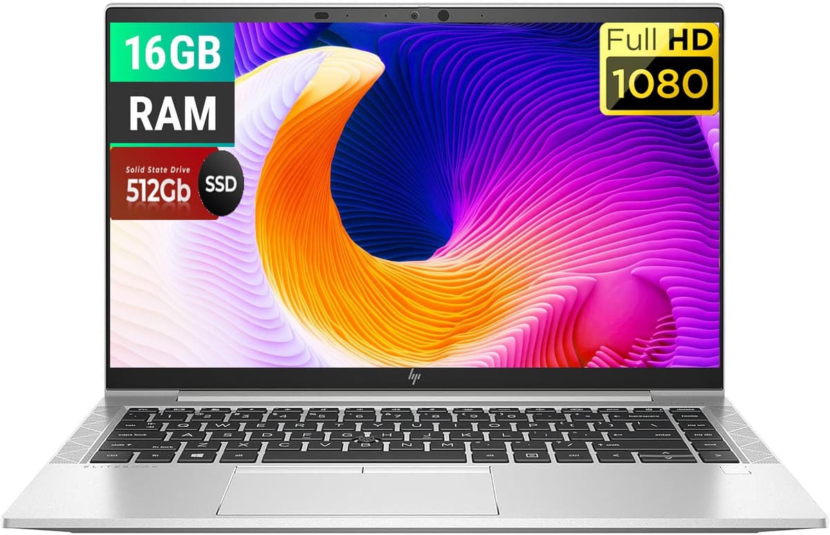 HP EliteBook 845 G8 Notebook empresarial, pantalla 14" FHD (1920 x 1080), procesador AMD Ryzen 5 Pro 5650U 2.3-4.2 GHz, 16 GB RAM, 512 GB SSD, Windows 10 Pro, color plateado (reacondicionado)