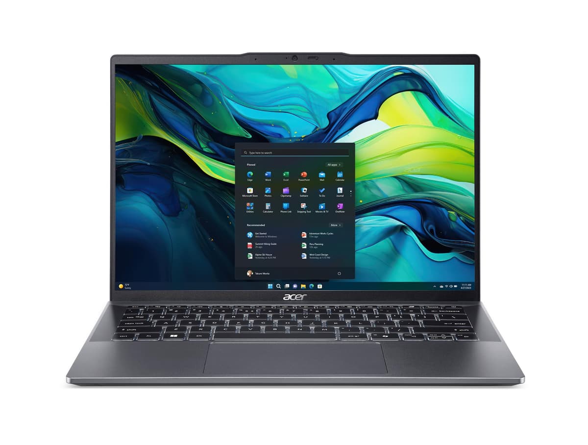 acer Swift Go 14 Laptop | Pantalla táctil 14" 1920 x 1200 | Experiencias AI desbloqueadas | Procesador AMD Ryzen 7 8845HS de ocho núcleos con capacidad Ryzen AI | 16GB LPDDR5X | 1TB SSD PCIe Gen 4 | SFG14-63T-R1F4 NX.KUDAA.002