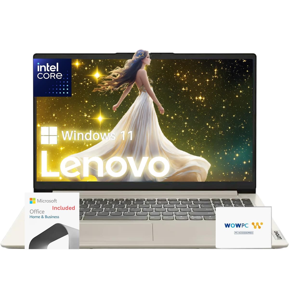 Lenovo Serie Premium Laptop 15" | Modelo Más Reciente | 36GB RAM | 1.6TB Almacenamiento (1.1TB SSD + 512GB Externo) | 1 Año Office 365 con 1TB en la Nube | Intel Core | 15.6" | Win 11 | Bundle WOWPC Business Laptop