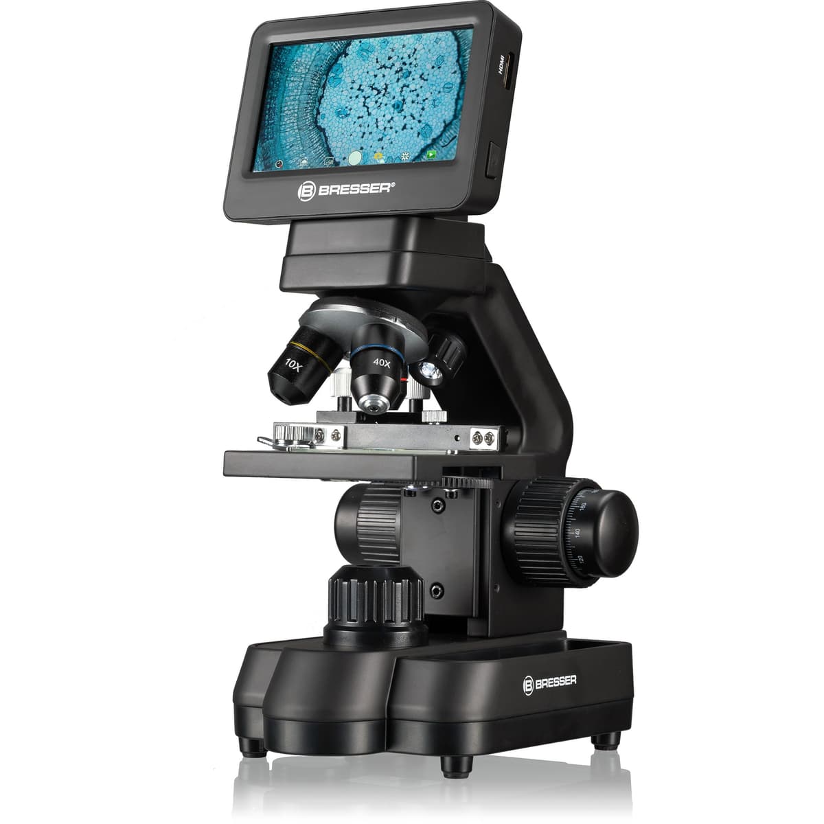 Bresser Biolux Touch 5 MP Microscopio Digital HDMI para escuela y hobby - Black 5201020