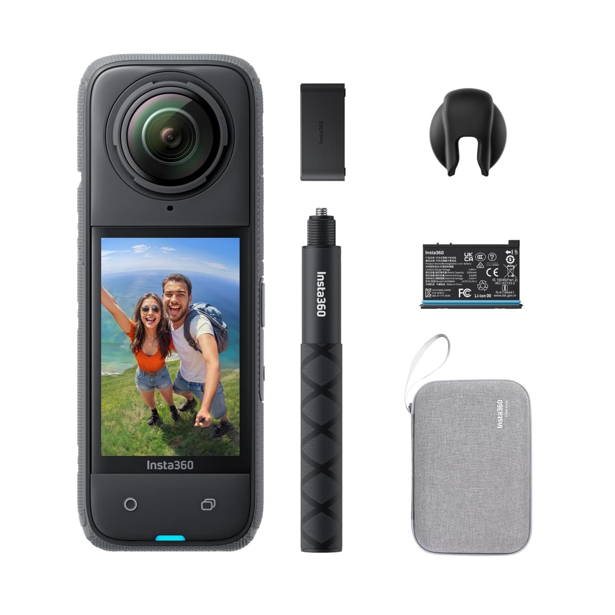 Insta360 X4 Endurance Bundle - Cámara 360 8K con Stick Invisible y Batería Extra CINSABMA-B-NSD