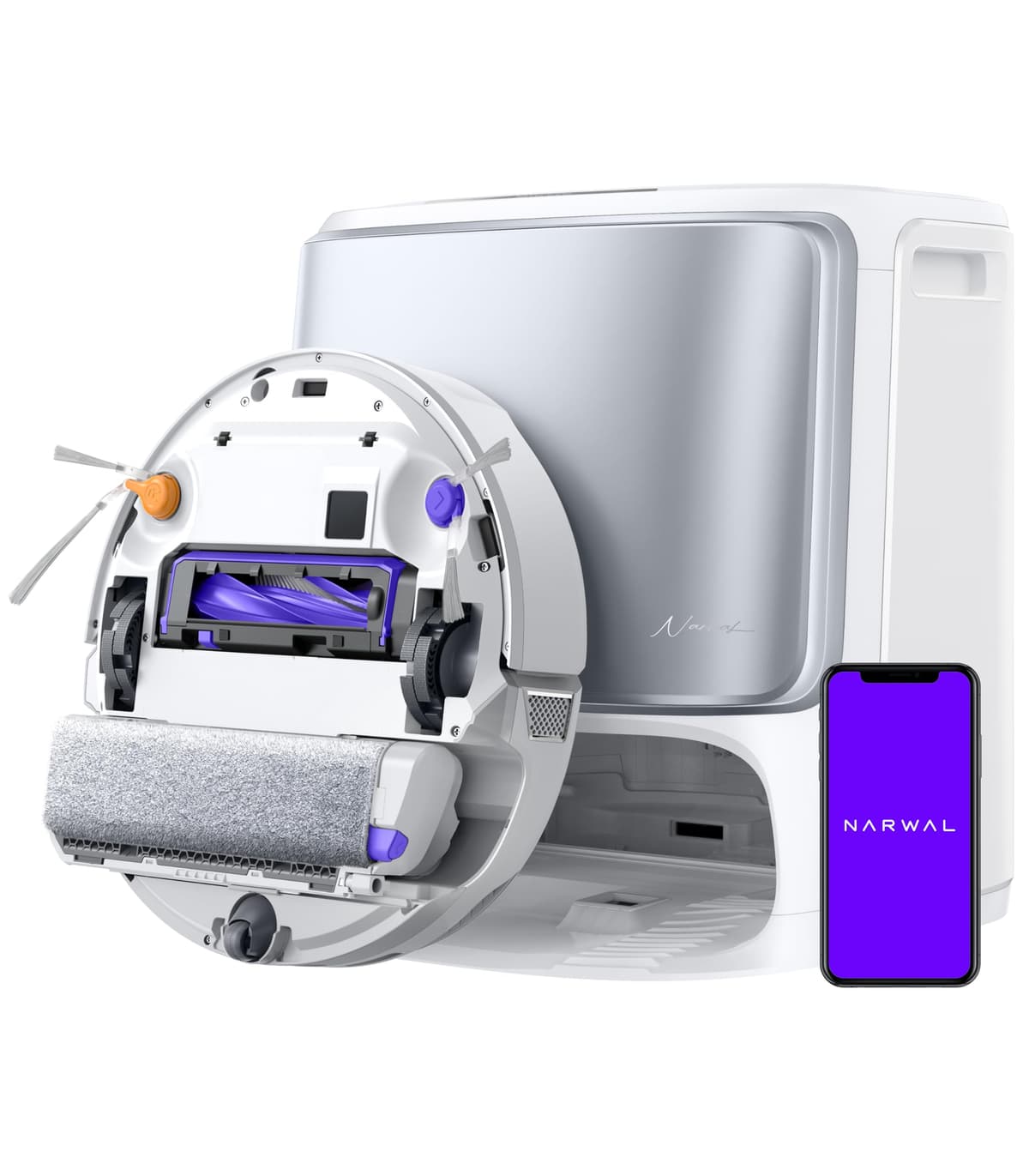 NARWAL Flow Robot Vacuum and Mop Combo - Auto lavado y base de autolimpieza