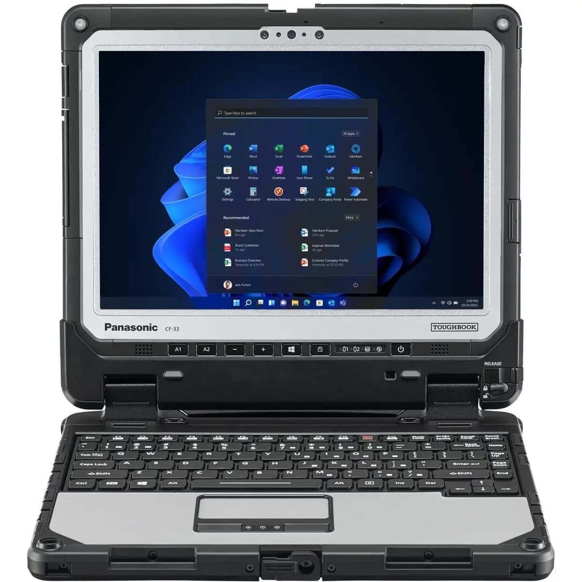 Panasonic Toughbook CF-33 MK1, 2 en 1 resistente, Intel Core i7-7600U hasta 3.9 GHz, pantalla táctil QHD de 12 pulgadas + digitalizador, 16 GB de RAM, SSD de 512 GB, 4G LTE, teclado premium, Windows 11 Pro (Reacondicionado)