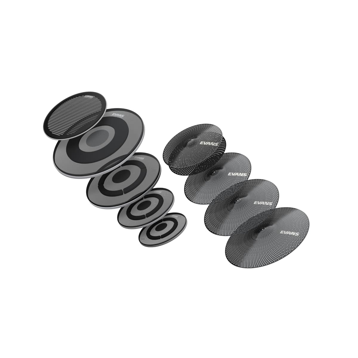 Evans dB One Pack Cabezas de Batería y Platillos Reducción de Volumen ECPPB-DB1-R